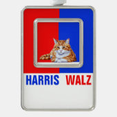 Omgekeerde versiering verzilverd kader ornament (Voorkant)