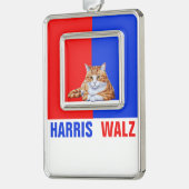 Omgekeerde versiering verzilverd kader ornament (Links)