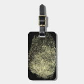 Omgekeerde vingerafdruk bagagelabel (Voorkant verticaal)