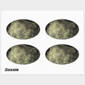 Omgekeerde vingerafdruk ovale sticker (Vel)