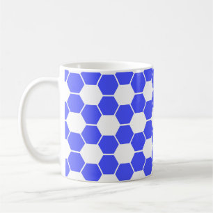 Omgekeerde voetbaltextuur koffiemok