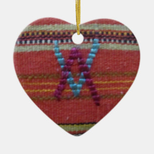 Omgekeerde V's Keramisch Ornament