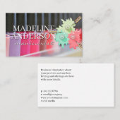 Omgevallen nagellakflessen | Manicuriste Visitekaartje (Voorkant / Achterkant)