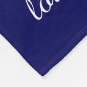 Omgrootmabomen (harten), White/Navy 8 Names & Date Fleece Deken (Hoek)