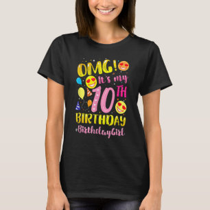 Omgs Zijn Mijn 10e Verjaardagen Meisjes 10es Jaar T-shirt