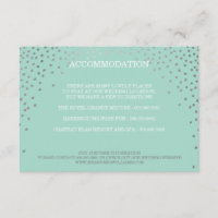 OMHEINING chic rustiek mini zilver confetti mint