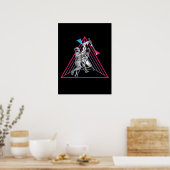 Omheining Game gamer fencer sport 90s fencing Poster (Keuken)