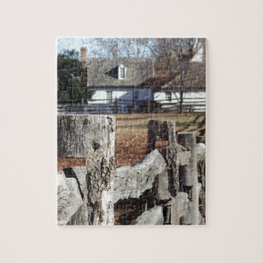 Omheining in Colonial Williamsburg Legpuzzel (Verticaal)