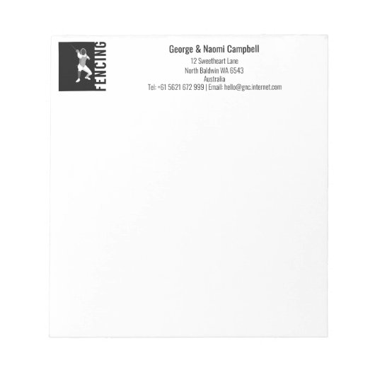 Omheining Notitieblok (Voorkant)