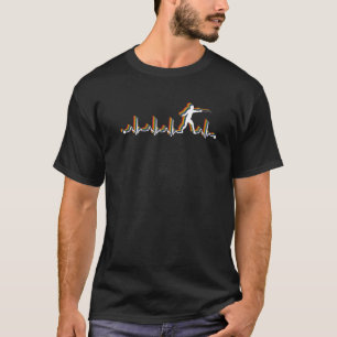 Omheining Retro hartslag Ekg 80 s T-shirt