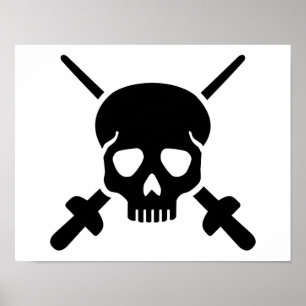 Omheining schedel poster