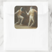 Omheining Vierkante Sticker (Tas)