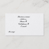 Omheining Visitekaartje (Achterkant)