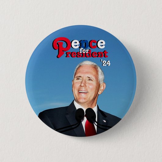 Omheining voor President '24 Ronde Button 5,7 Cm (Voorkant)
