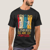 Omheiningen omdat andere sport een zinloos Athletj T-shirt (Voorkant)