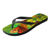 Omhels Diversiteit - Vlinder en Wilde Bloemen Teenslippers (Schuin)