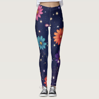Omhels Elk bloemblaadje met Bloemen Design Leggins Leggings