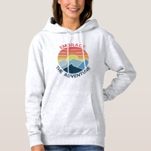 Omhels het avontuur in de bergen hoodie