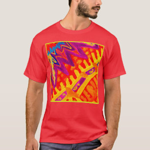 Omhels kleurrijk patroonontwerp t-shirt