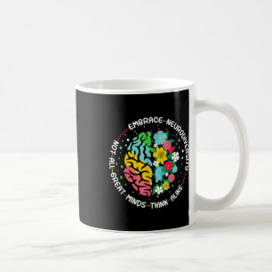Omhels neurodiversiteit Brain Autism Awareness ADH Koffiemok