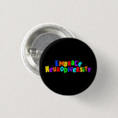 Omhels neurodiversiteit | Neurodiverent bewustzijn Ronde Button 3,2 Cm (Voorkant /achterkant)