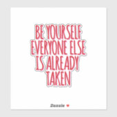 Omhels uw unieke sticker (Vel)