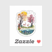 omhelzing door de natuur sticker (Vel)