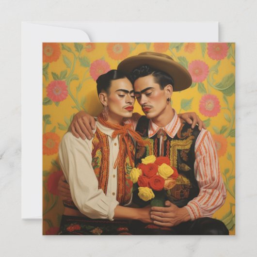 Omhelzing van passie feestdagenkaart (Voorkant)