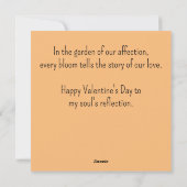 Omhelzing van passie feestdagenkaart (Achterkant)