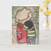 Omhelzing - Wenskaart Kaart (Gele Bloem)