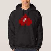 Omhoog 8-bits Pixel Heart Hoodie (Voorkant)