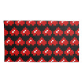 Omhoog 8-bits Pixel Heart Kussensloop (Achterkant-Rechts)