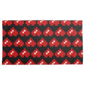 Omhoog 8-bits Pixel Heart Kussensloop (Voorkant-Rechts)