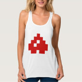 Omhoog 8-bits Pixel Heart Tanktop (Voorkant)