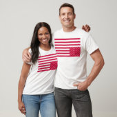 Omhoog Amerikaanse vlag - Rood T-shirt (Unisex)