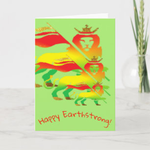 Omhoog! Happy Earthstrong Bedankkaart