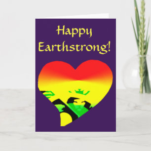 Omhoog! Happy Earthstrong Bedankkaart
