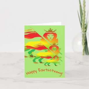 Omhoog! Happy Earthstrong Verjaardag Kaart