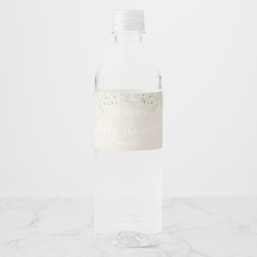 Omhoog in de Clouds Baby shower Drank Label Set Waterfles Etiket (Voorkant)