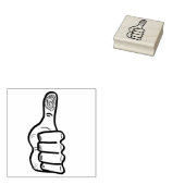 Omhoog met v1 	rubberstempel (Gestempeld)