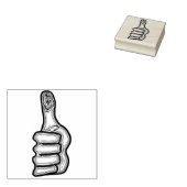 Omhoog met v2 	rubberstempel (Gestempeld)
