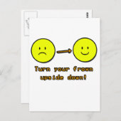 Omhoog naar voren briefkaart (Voorkant / Achterkant)