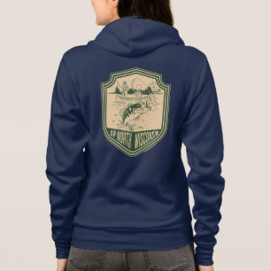Omhoog Noord Wisconsin Vist Badge Hoodie