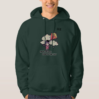 Omhoog, omhoog en weg: vliegerplezier hoodie