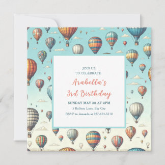 Omhoog, omhoog en weg! Waanzinnige heteluchtballon Save The Date