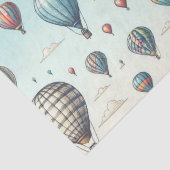 Omhoog, omhoog en weg! Waanzinnige heteluchtballon Tissuepapier (Detail)