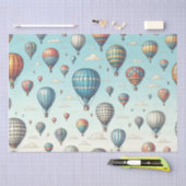 Omhoog, omhoog en weg! Waanzinnige heteluchtballon Tissuepapier (Craft)