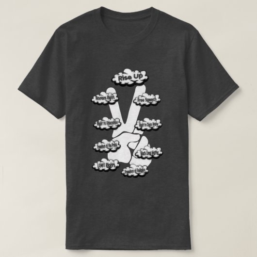 Omhoog T-shirt (Design voorkant)