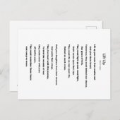 OMHOOG TILLEN BRIEFKAART (Voorkant / Achterkant)