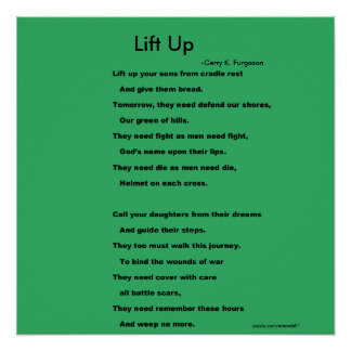 OMHOOG TILLEN PERFECT POSTER